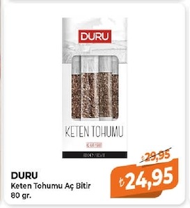 Duru Keten Tohumu Aç Bitir 80 Gr.