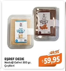 Eşref Dede Nostalji Gofret Çeşitleri 500 Gr.