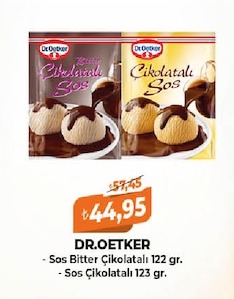 Dr.Oetker - Sos Bitter Çikolatalı 122 Gr. - Sos Çikolatalı 123 Gr.