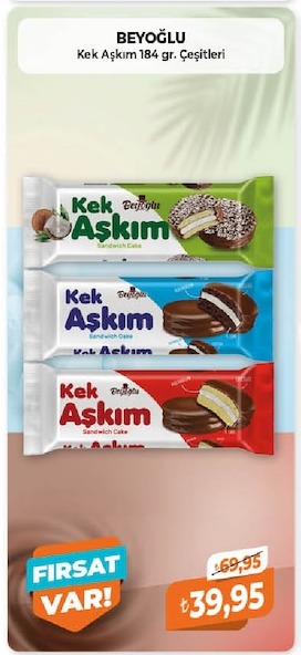 Beyoğlu Kek Aşkım 184Gr Çeşitleri