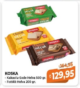 Koska Tahin Helva Sade 500 G & Fistikli 200 G