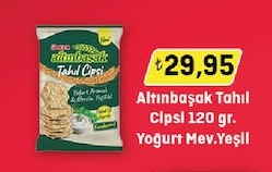 Altınbaşak Tahıl Cipsi Yoğurt Mev.Yeşil 120G