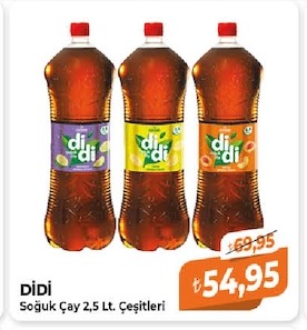 Didi Soğuk Çay 2,5 Lt. Çeşitleri