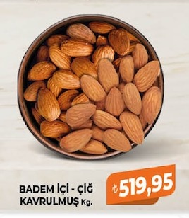 Badem İçi - Çiğ Kavrulmuş Kg.