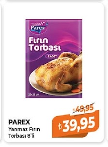 Parex Fırın Torbası 8 Adet