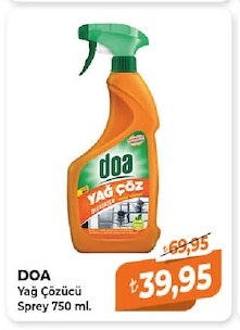 Doa Yağ Çözücü Sprey 750 Ml.