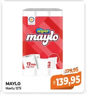Maylo Havlu 12'Li