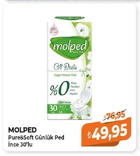 Molped Pure&Soft Günlük Ped İnce 30'Lu