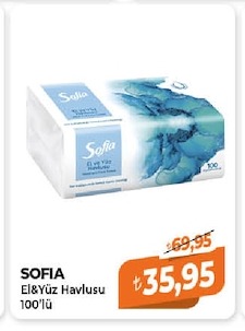 Sofia El Ve Yüz Havlusu 100'Lü
