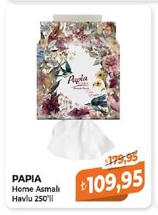 Papia Home Asmalı Havlu 250'Li