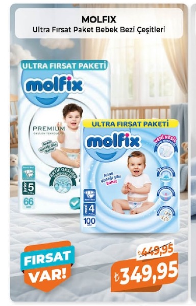 Molfix Ultra Fırsat Paketi Bebek Bezi Çeşitleri