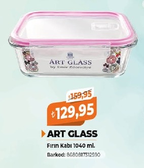 Art Glass Fırın Kabı 1040 Ml.