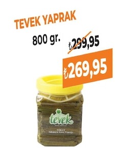 Tevək Yaprak 800Gr.