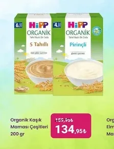 Organik Kaşık Maması Çeşitleri 200 Gr