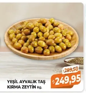 Yeşi̇L Ayvalik Taş Kirma Zeyti̇N Kg.