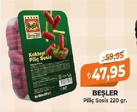 Beşler Piliç Sosis 220 Gr.