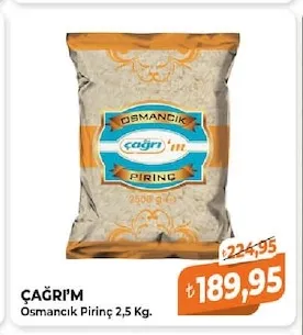 Çağri'M Osmancık Pirinç 2,5 Kg.