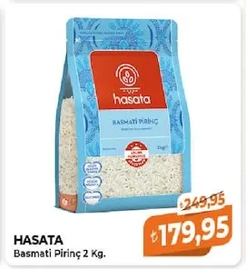 Hasata Basmati Pirinç 2 Kg.