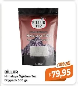 Billur Himalaya Öğütme Tuz Doypack 500 Gr.