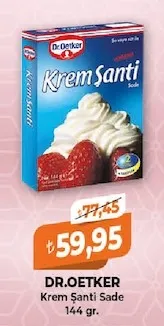Dr.Oetker Krem Şanti Sade 144 Gr.