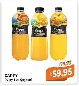 Cappy Pulpy 1 Lt. Çeşitleri