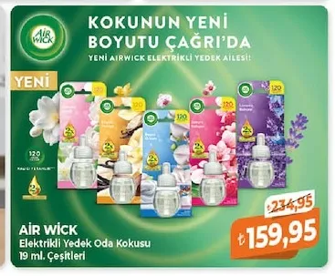 Air Wick Elektrikli Yedek Oda Kokusu 19 Ml. Çeşitleri