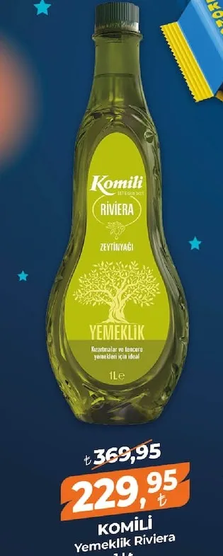 Komi̇Li̇ Yemeklik Riviera 1 Lt