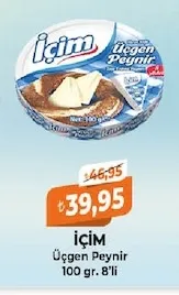 İçi̇M Üçgen Peynir 100 Gr. 8'Li