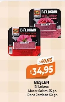 Beşler Bi Lokma Macar Salam 55 Gr.
