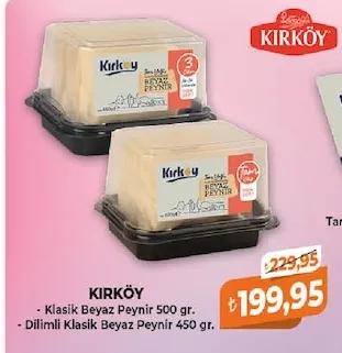 Kirköy Klasik Beyaz Peynir 500 Gr.
- Dilimli Klasik Beyaz Peynir 450 Gr.
