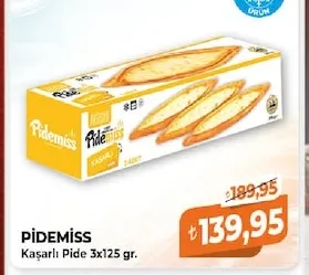 Pi̇Demi̇Ss Kaşarlı Pide 3X125 Gr.