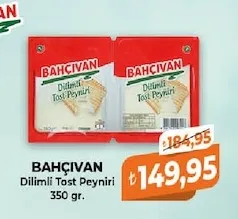 Bahçivan Dilimli Tost Peyniri 350 Gr.