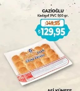 Gazi̇Oğlu Kadayıf Pvc 500 Gr.