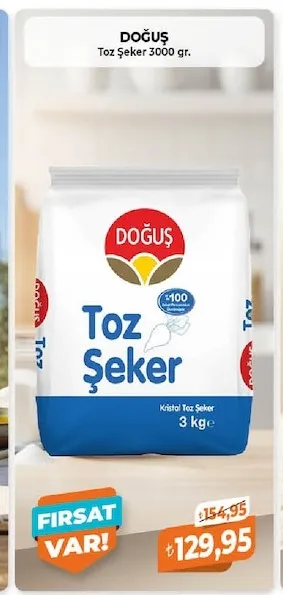 Doğuş Toz Şeker 3000 Gr.