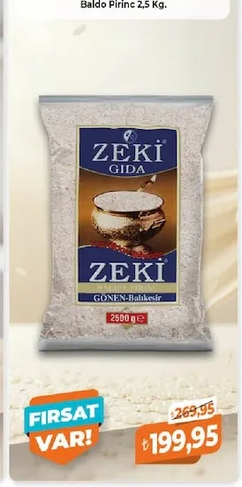 Zeki̇ Baldo Pirinç 2,5 Kg.