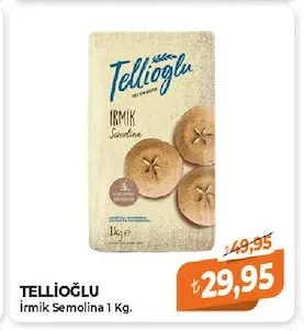 Tellioğlu İrmik Semolina 1 Kg.