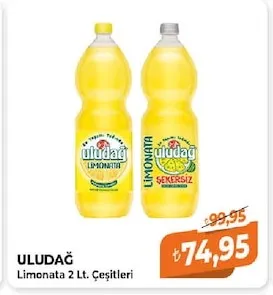 Uludağ Limonata 2 Lt. Çeşitleri