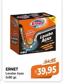 Ernet Lavabo Açıcı 2X50 Gr.