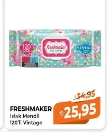 Freshmaker Islak Mendil 120'Li Vintage