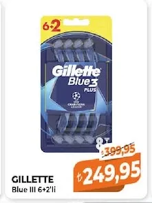 Gillette Blue Iii 6+2'Li