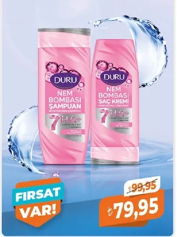 Duru Nem Bombası Şampuan