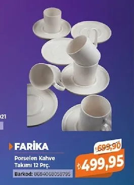 Fari̇Ka Porselen Kahve Takımı 12 Prç.