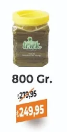 Tevek Yaprak Sarma 800 Gr