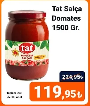 Tat Salça Domates 1500 Gr.