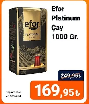 Efor Platinum Çay 1000 Gr.