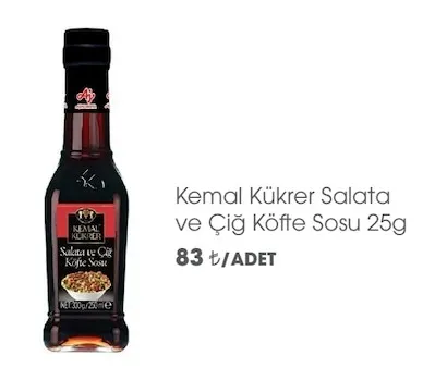 Kemal Kükrer Salata Ve Çiğ Köfte Sosu 25G