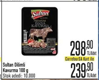Sultan Dilimli Kavurma 100 G