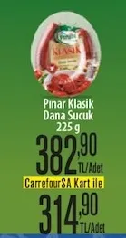 Pınar Klasik Dana Sucuk 225 G