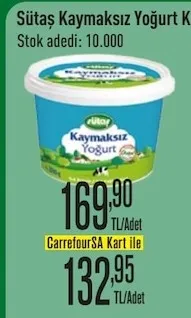 Sütaş Kaymaksız Yoğurt