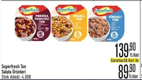 Superfresh Ton Salata Ürünleri